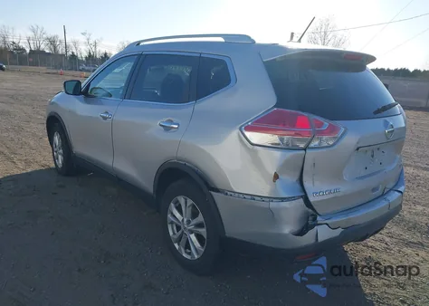 2015 Nissan Rogue Sv из США, поврежденный, VIN KNMAT2MV2FP519645